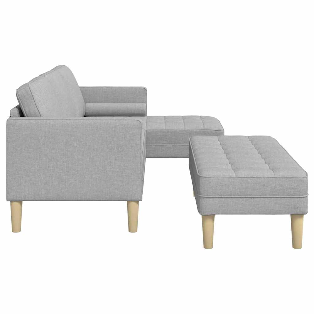 Set di divani 2 pcs Grigio Nuvola 173 x 131 x 67 cm Poliestere | homemem39