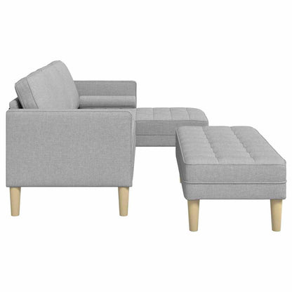 Set di divani 2 pcs Grigio Nuvola 173 x 131 x 67 cm Poliestere | homemem39