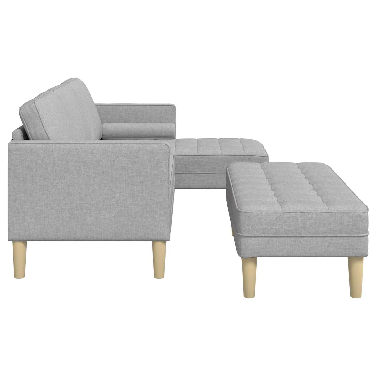 Set di divani 2 pz Grigio Nuvola Poliestere - homemem39