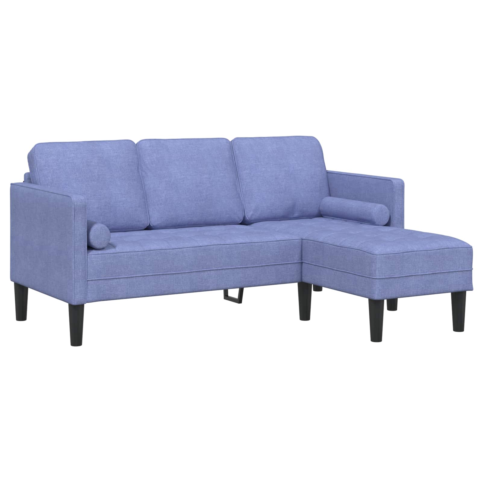 Set di divani con cuscino 2 pcs Blu jeans Poliestere | homemem39