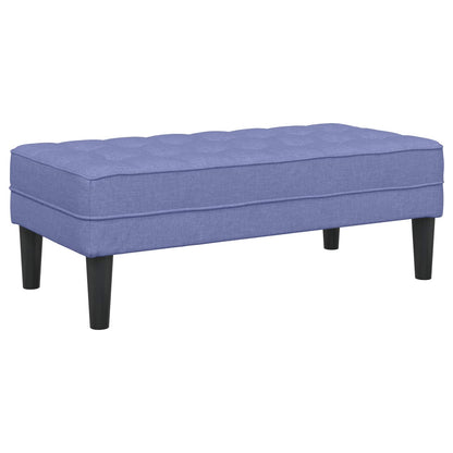 Set di divani con cuscino 2 pcs Blu jeans Poliestere | homemem39