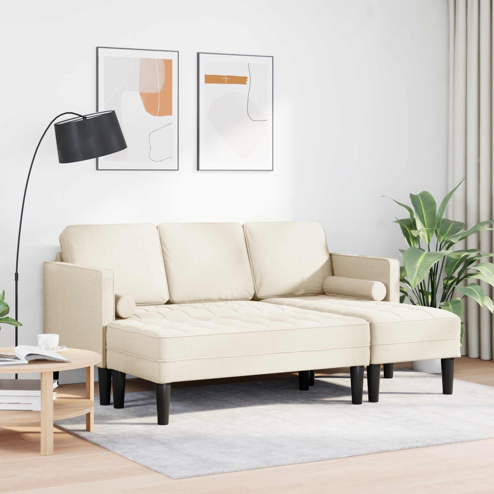 Set di divani con cuscino 2 pcs Tela Poliestere | homemem39