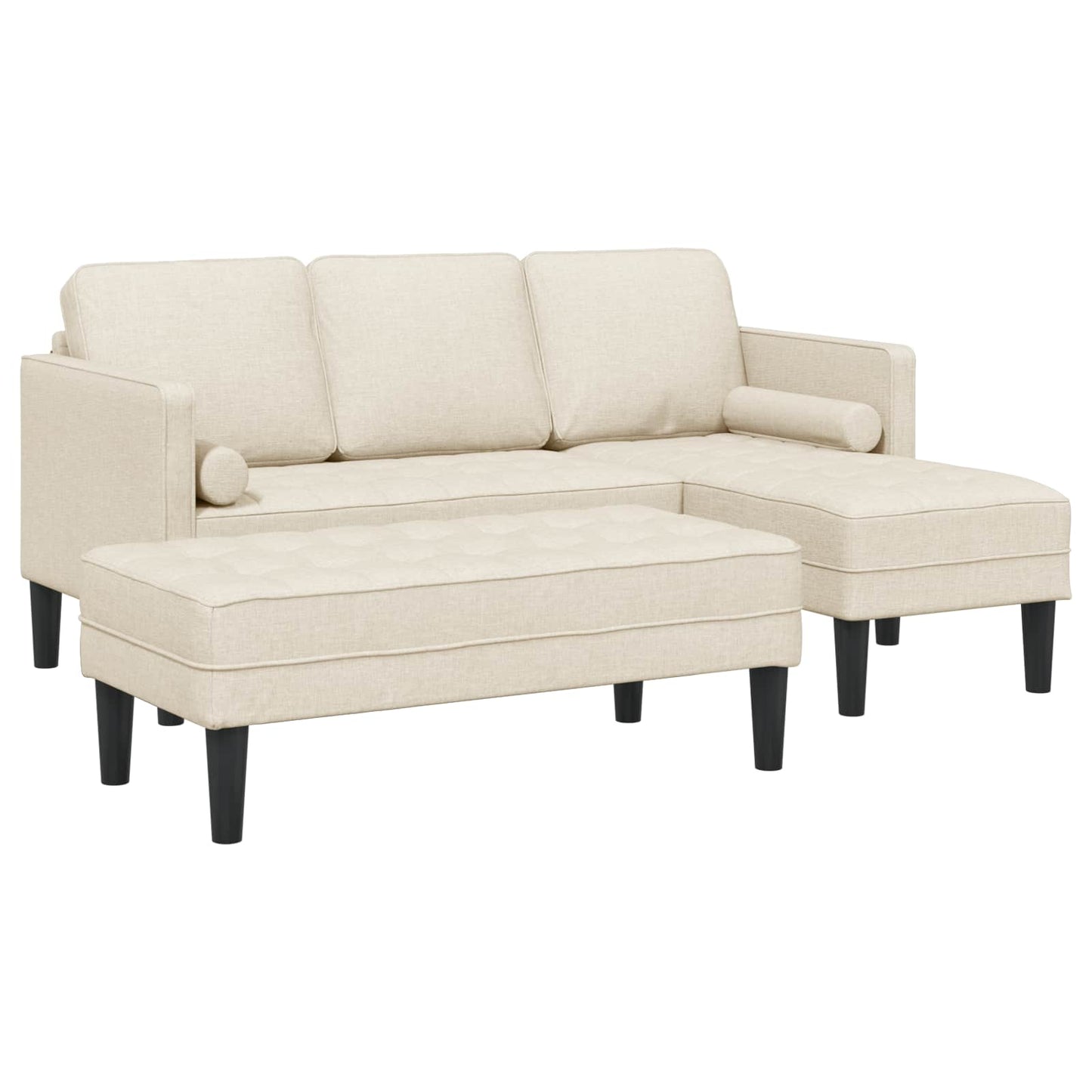 Set di divani con cuscino 2 pcs Tela Poliestere | homemem39