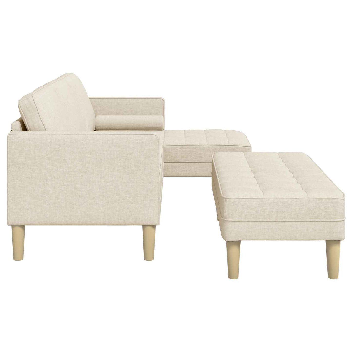 Set di divani con cuscino 2 pcs Tela Poliestere