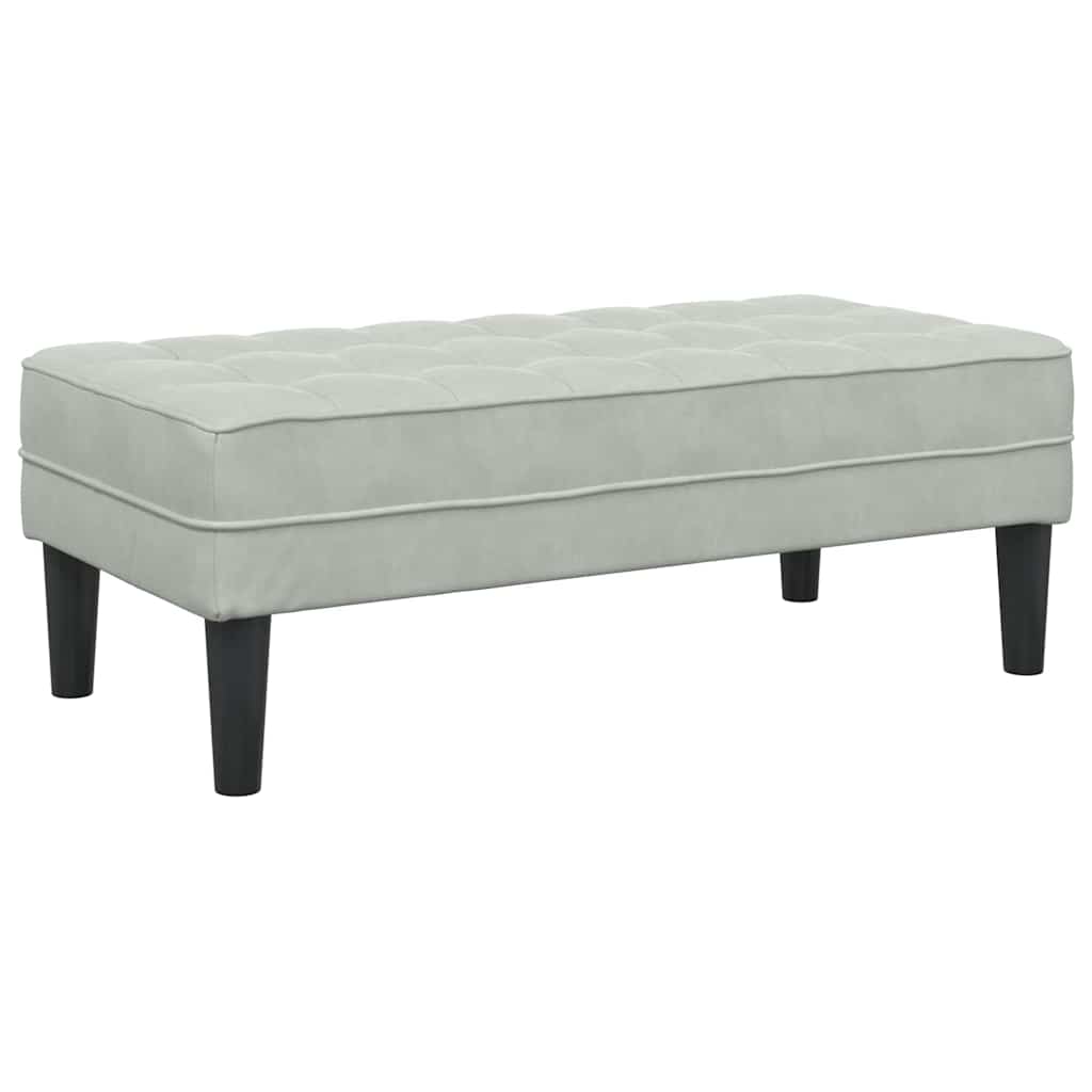 Set di divani 2 pcs Grigio chiaro 173 x 131 x 67 cm Velluto - homemem39