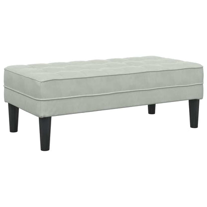 Set di divani 2 pcs Grigio chiaro 173 x 131 x 67 cm Velluto - homemem39