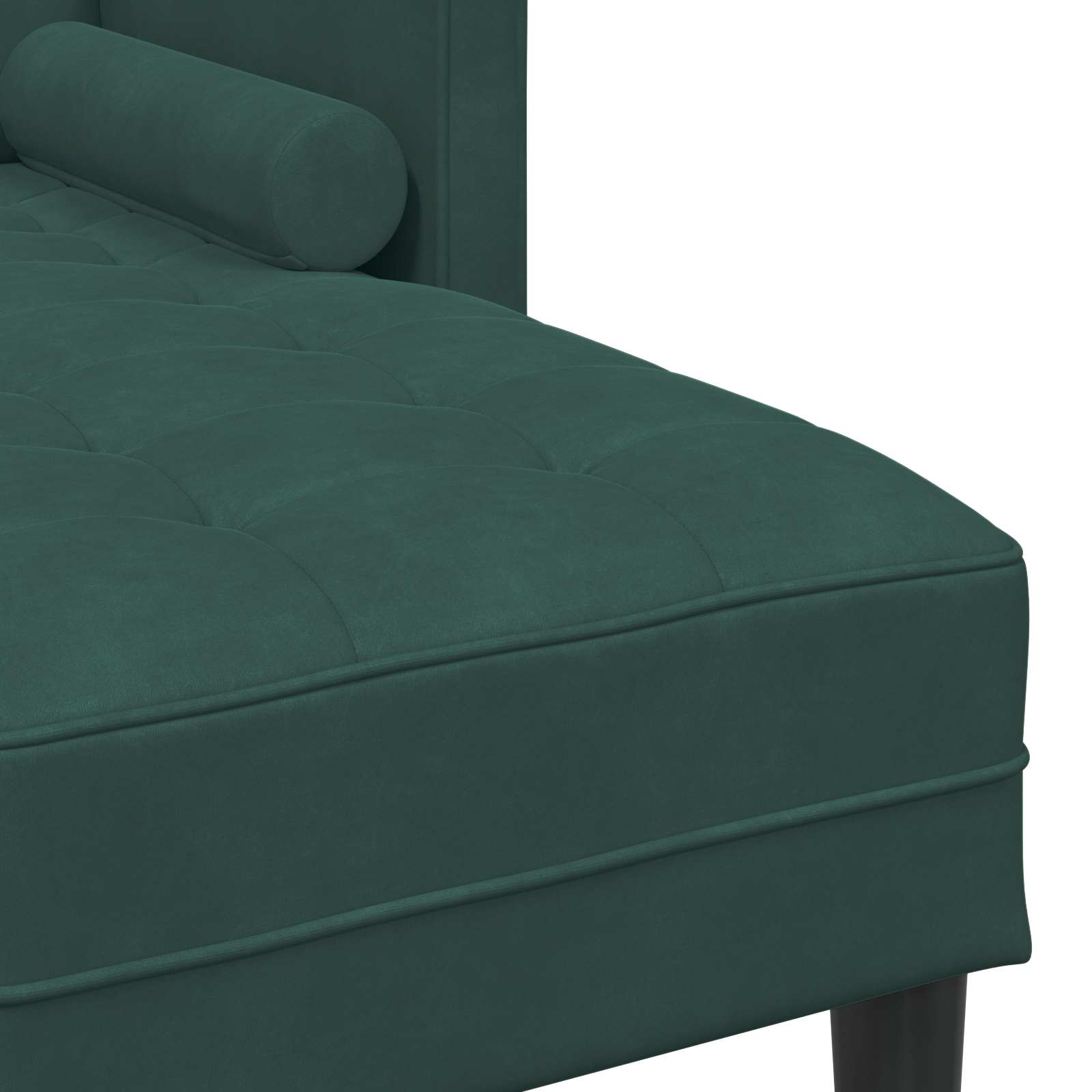 Set di divani con cuscino 2 pcs Verde Scuro Poliestere | homemem39