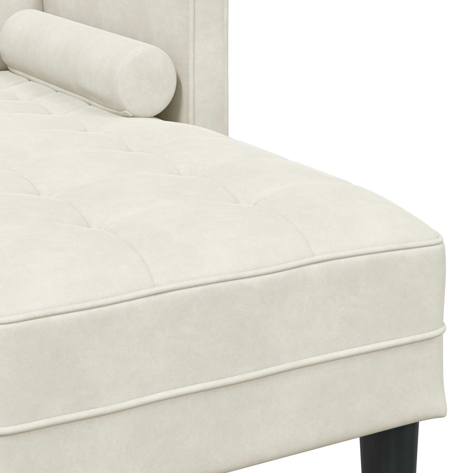 Set di divani con cuscino 2 pcs Crema Poliestere | homemem39