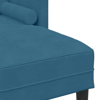 Set di divani con cuscino 2 pcs Blu Poliestere | homemem39