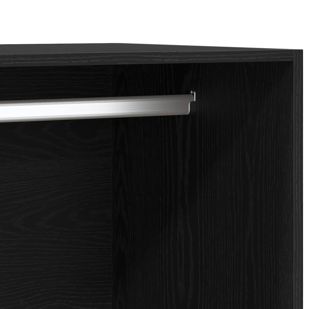 Guardaroba Rovere Nero 50 x 50 x 200 cm Legno ingegnerizzato | homemem39
