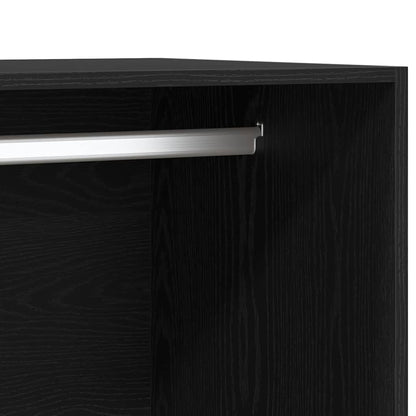 Guardaroba Rovere Nero 50 x 50 x 200 cm Legno ingegnerizzato | homemem39