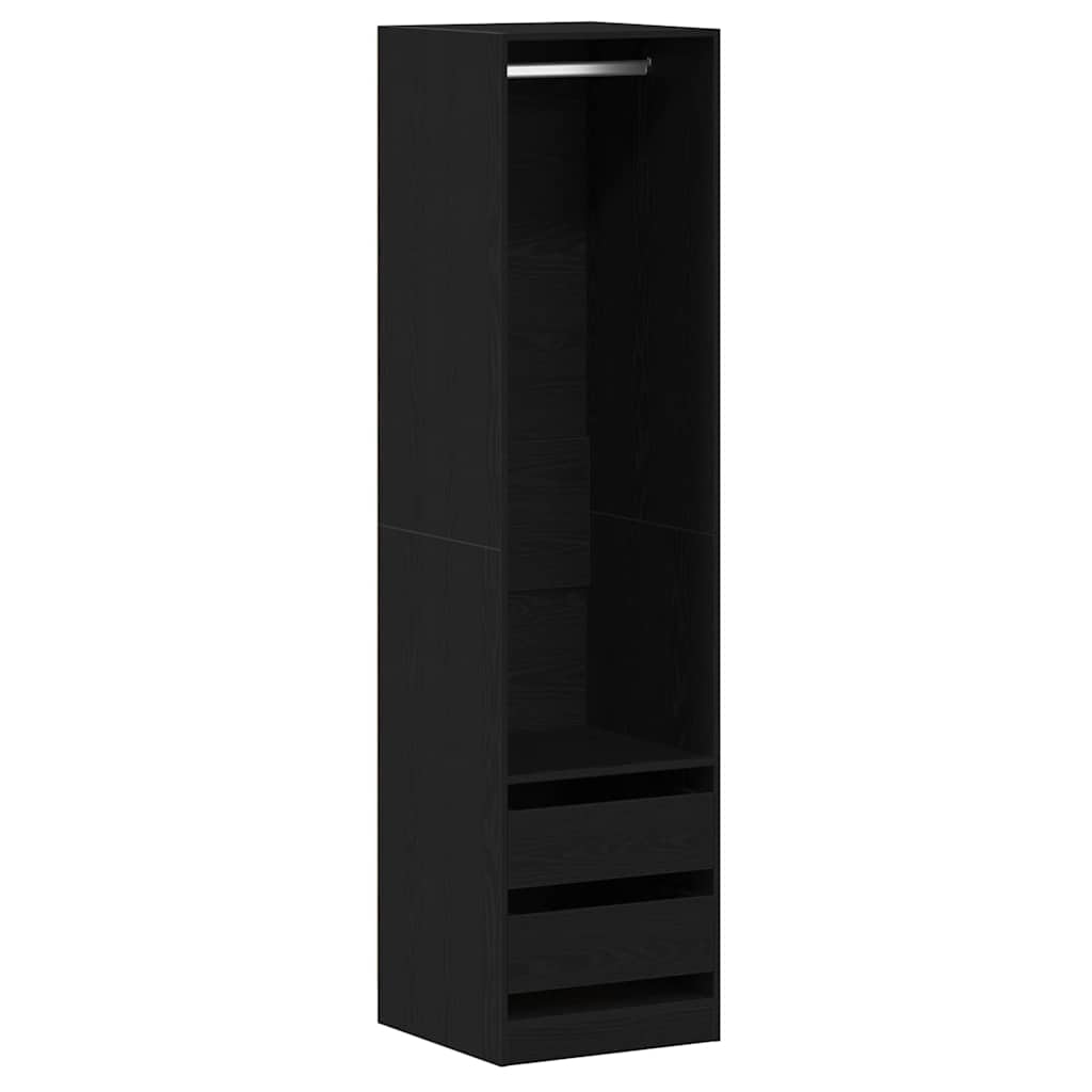 Guardaroba Rovere Nero 50 x 50 x 200 cm Legno ingegnerizzato | homemem39