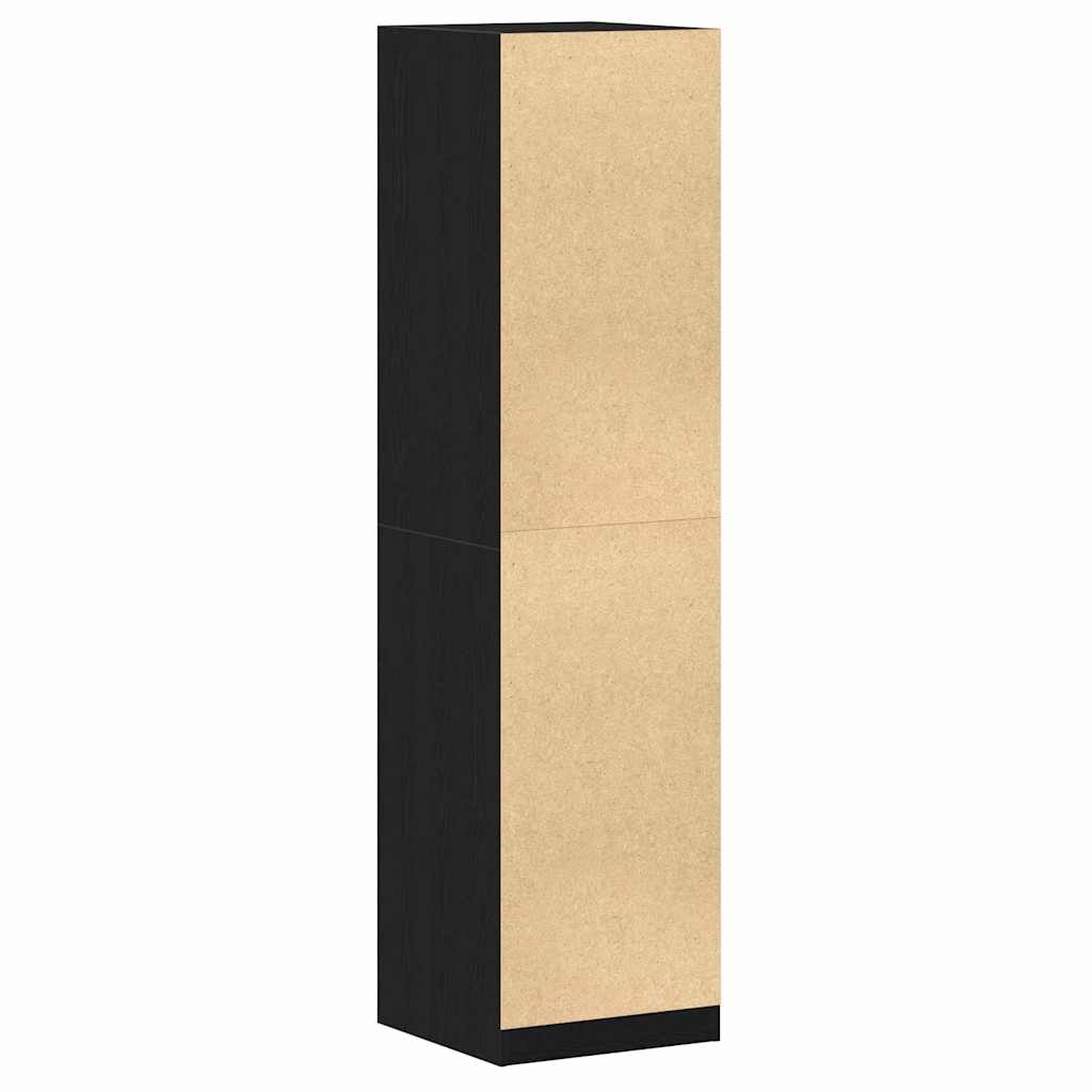 Guardaroba Rovere Nero 50 x 50 x 200 cm Legno ingegnerizzato | homemem39