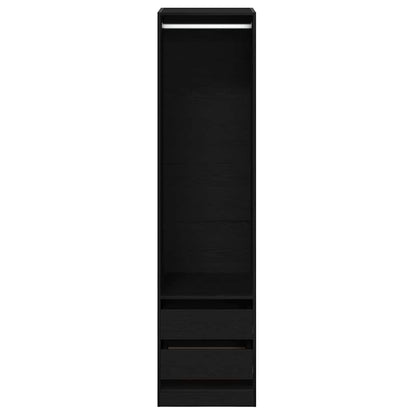 Guardaroba Rovere Nero 50 x 50 x 200 cm Legno ingegnerizzato | homemem39