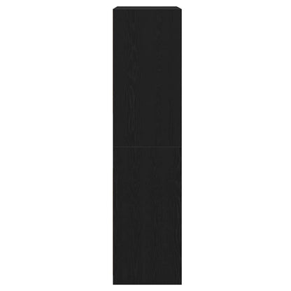 Guardaroba Rovere nero 50 x 50 x 200 cm Legno multistrato - homemem39