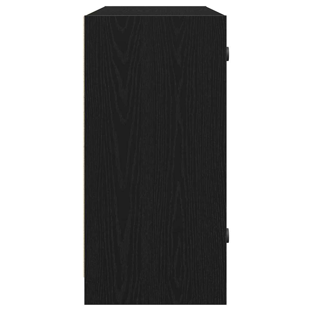 Credenza Rovere nero 102 x 37 x 75.5 cm Legno multistrato - homemem39