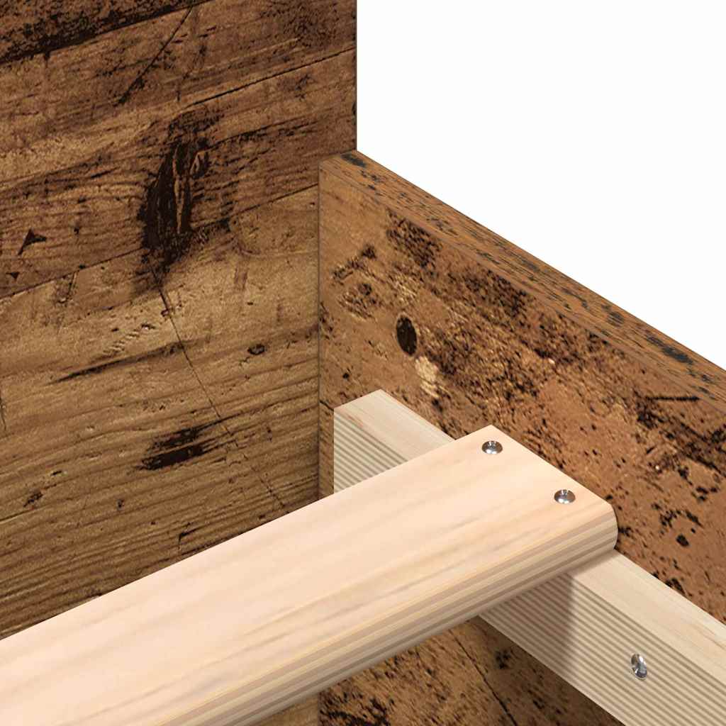 Struttura del letto Legno vecchio 203 x 203 x 50 cm