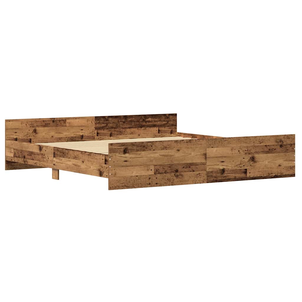 Struttura del letto Legno vecchio 203 x 203 x 50 cm