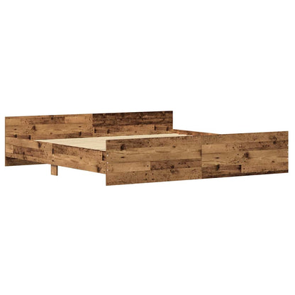 Struttura del letto Legno vecchio 203 x 203 x 50 cm