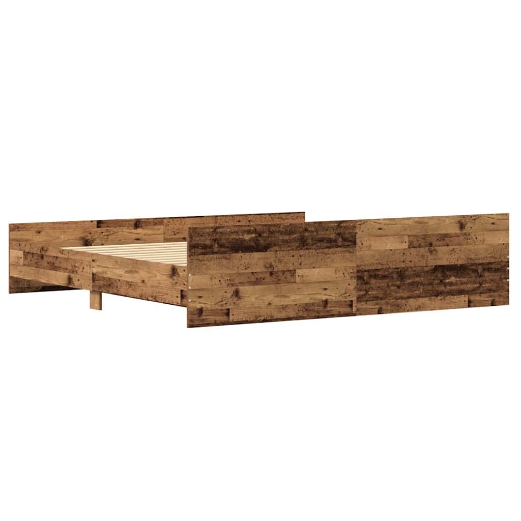 Struttura del letto Legno vecchio 203 x 203 x 50 cm | homemem39