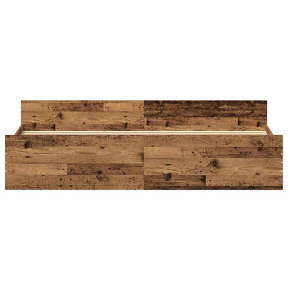 Struttura del letto Legno vecchio 203 x 203 x 50 cm