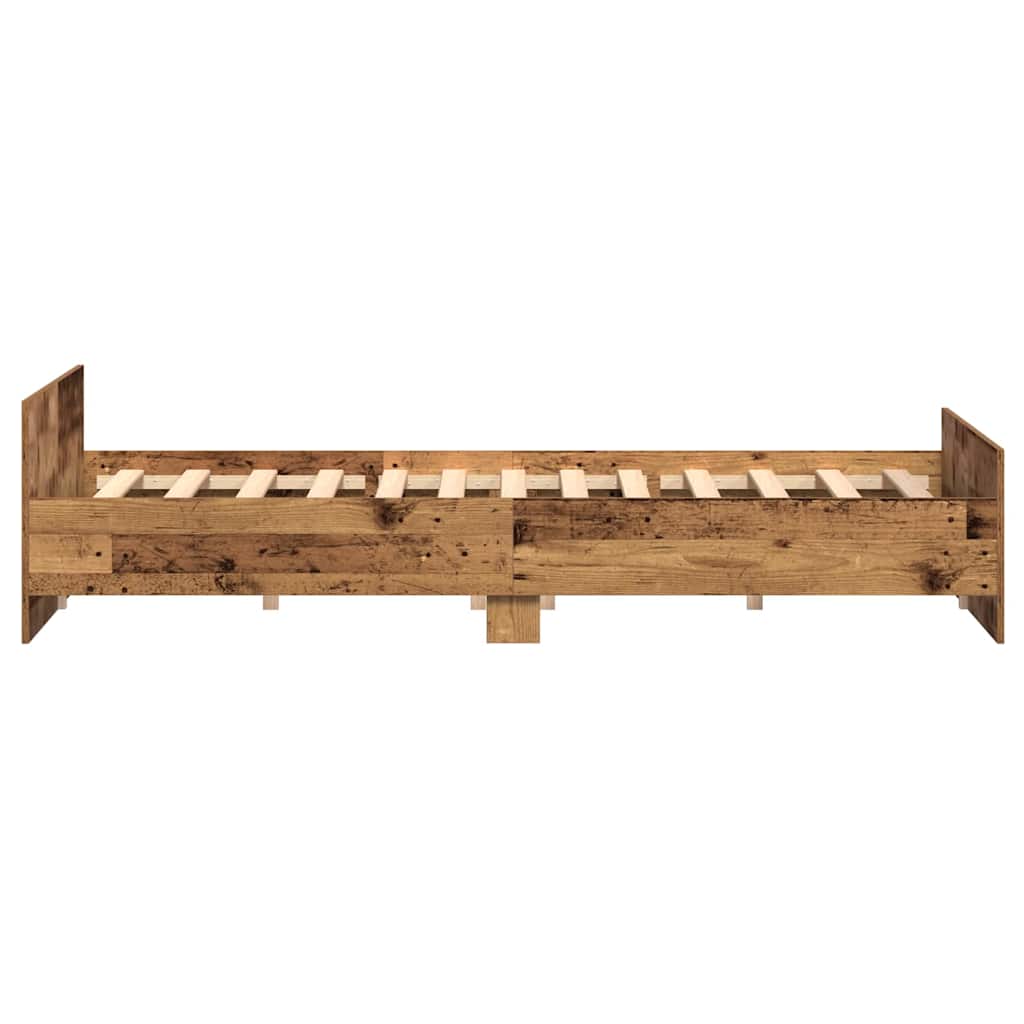 Struttura del letto Legno vecchio 203 x 203 x 50 cm