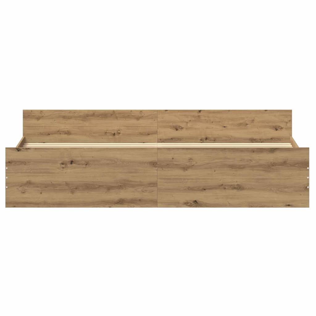 Struttura del letto Rovere artigianale 203 x 203 x 50 cm