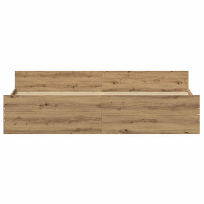 Struttura del letto Rovere artigianale 203 x 203 x 50 cm