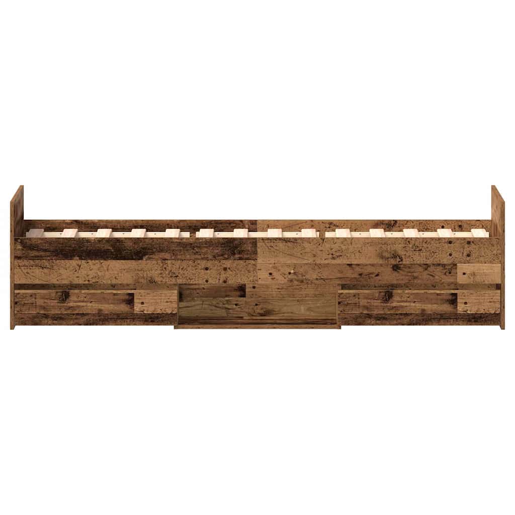 Struttura del letto con testiera Legno vecchio 193 x 78 x 50 cm | homemem39