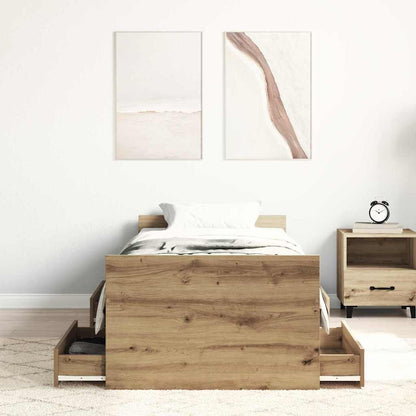 Struttura del letto Rovere artigianale 193 x 78 x 50 cm | homemem39
