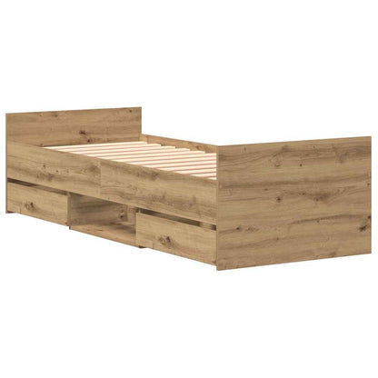 Struttura del letto Rovere artigianale 193 x 78 x 50 cm | homemem39
