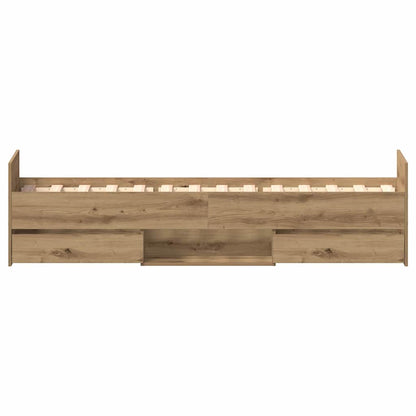 Struttura del letto Rovere artigianale 193 x 78 x 50 cm | homemem39