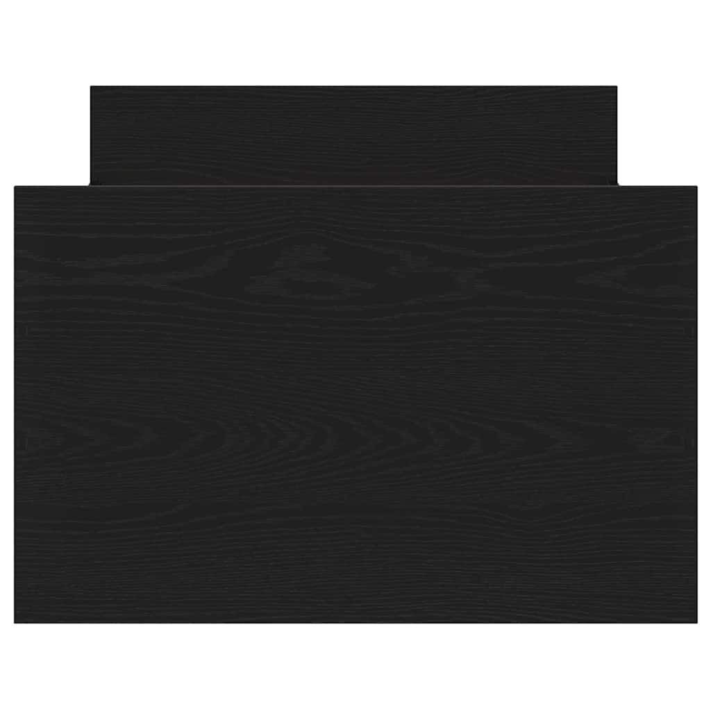 Struttura del letto con testiera Rovere Nero 193 x 78 x 50 cm