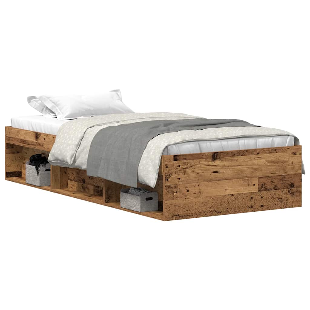 Giroletto senza Materasso Legno Antico 75x190 cm in Truciolato