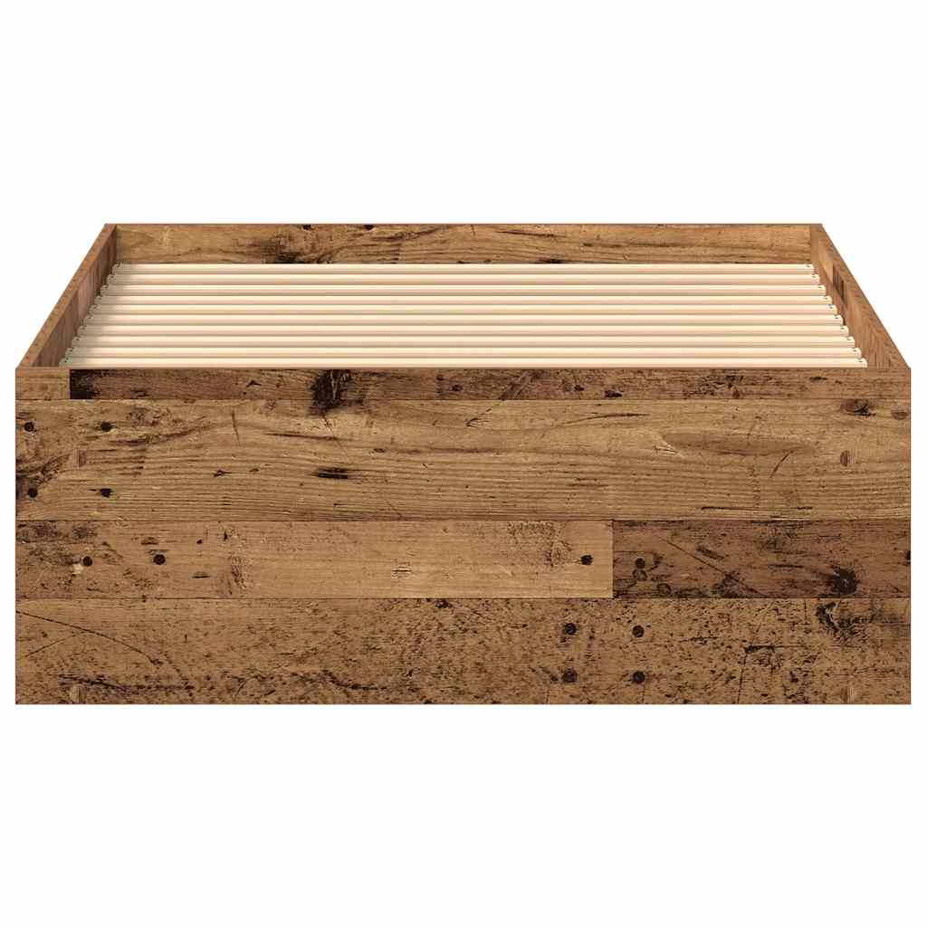 Giroletto senza Materasso Legno Antico 75x190 cm in Truciolato