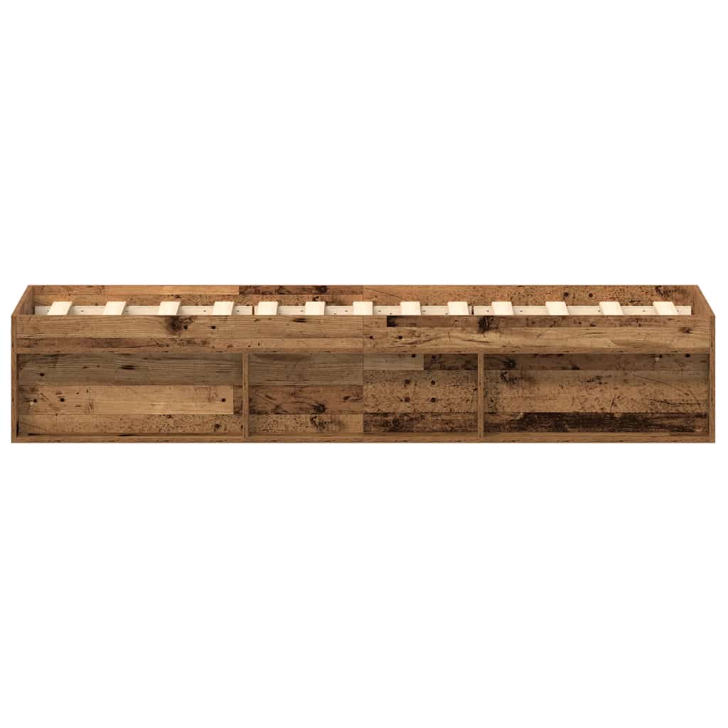 Giroletto senza Materasso Legno Antico 75x190 cm in Truciolato