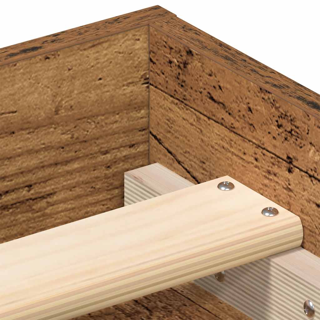 Giroletto senza Materasso Legno Antico 75x190 cm in Truciolato