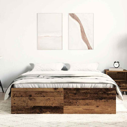 Giroletto senza Materasso Legno Antico 135x190cm in Truciolato - homemem39