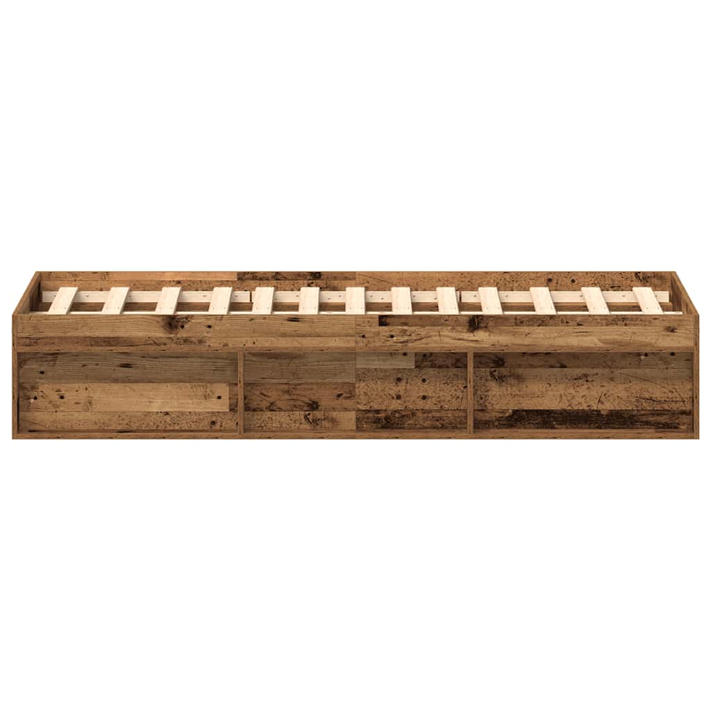 Giroletto senza Materasso Legno Antico 135x190cm in Truciolato - homemem39