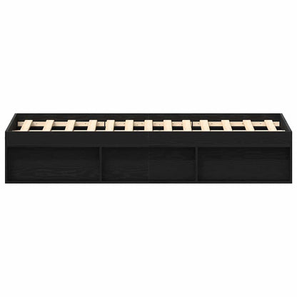 Giroletto senza Materasso Rovere Nero 135x190 cm Truciolato - homemem39