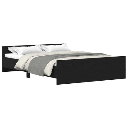 Giroletto senza Materasso Rovere Nero 120x200 cm Truciolato | homemem39