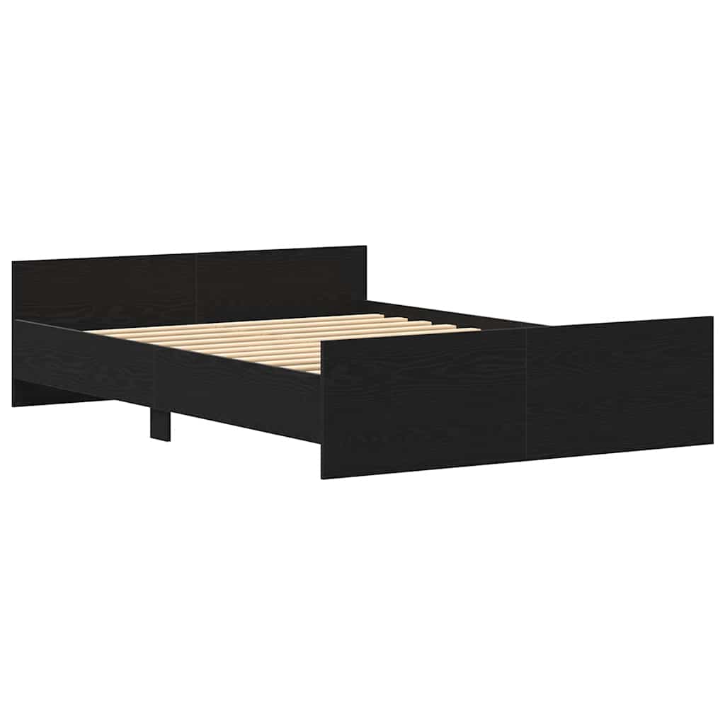 Giroletto senza Materasso Rovere Nero 120x200 cm Truciolato | homemem39