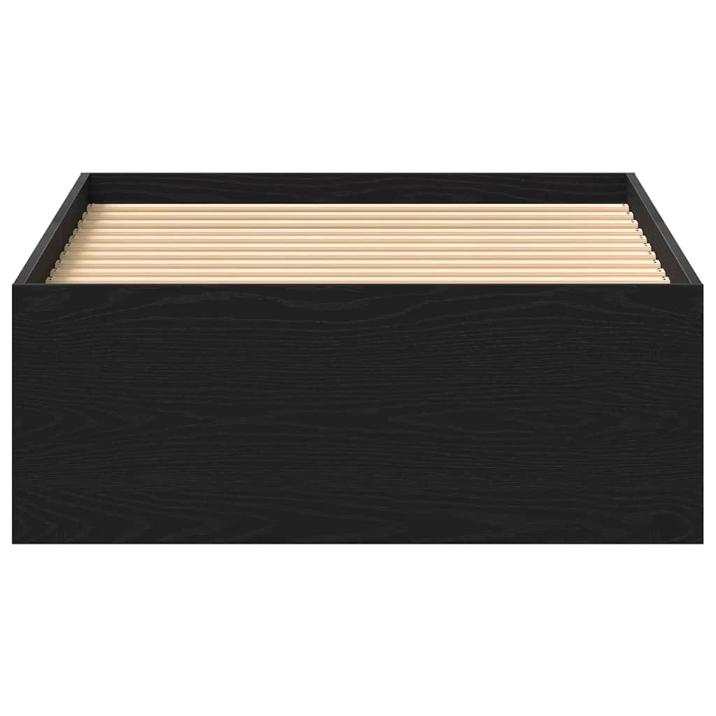 Giroletto senza Materasso Rovere Nero 90x200cm in Truciolato - homemem39