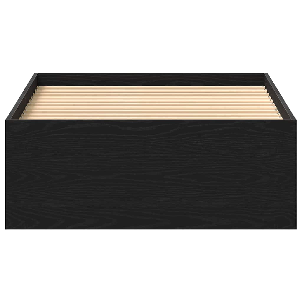 Giroletto senza Materasso Rovere Nero 90x190cm in Truciolato | homemem39