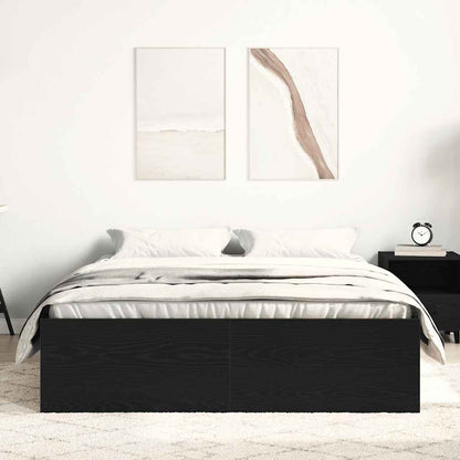 Giroletto senza Materasso Rovere Nero 120x190 cm Truciolato | homemem39