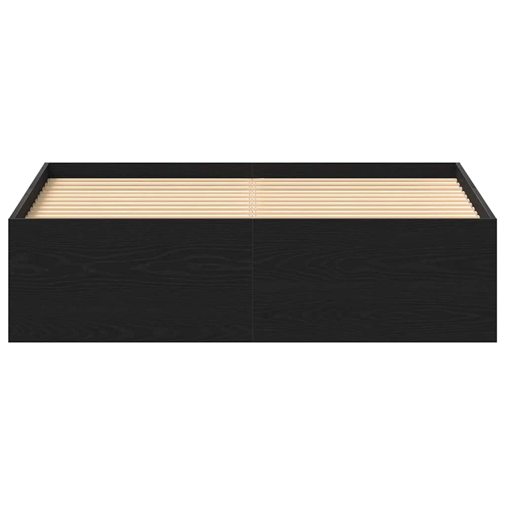 Giroletto senza Materasso Rovere Nero 120x190 cm Truciolato | homemem39