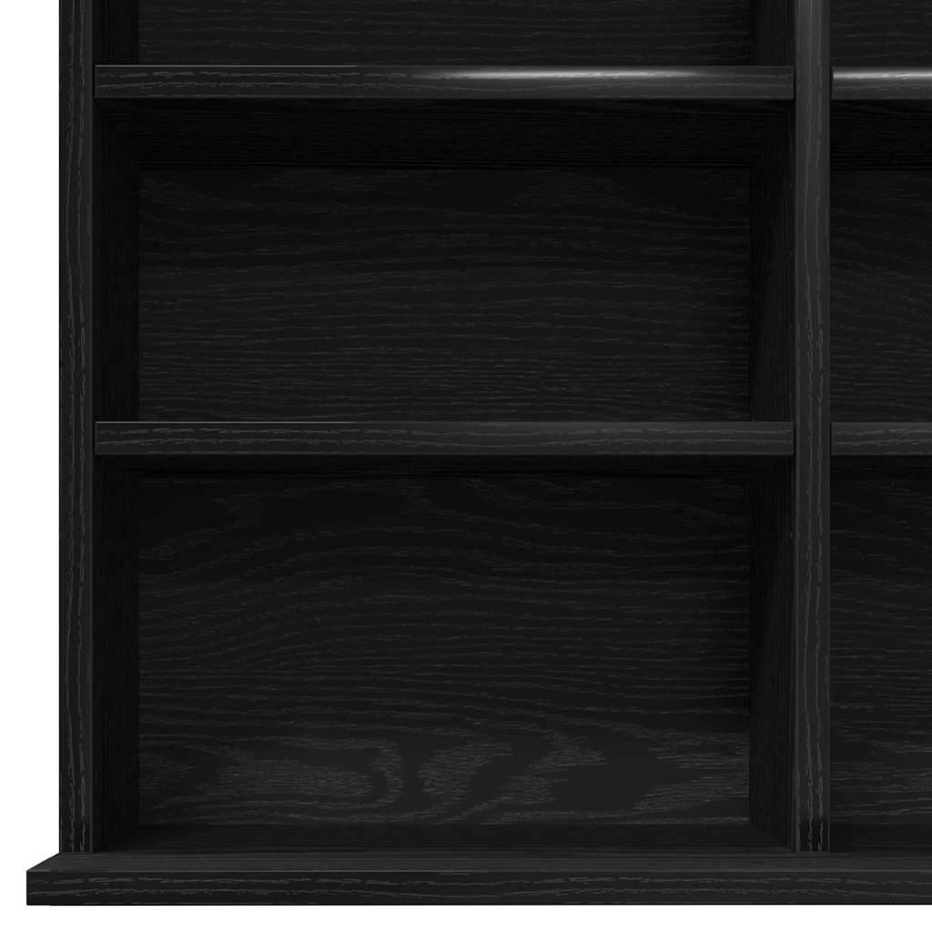 Mobile per CD Rovere Nero 101 x 23 x 177,5 cm Legno multistrato | homemem39