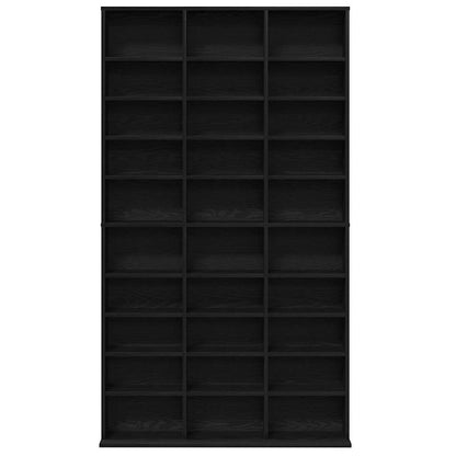 Mobile per CD Rovere Nero 101 x 23 x 177,5 cm Legno multistrato | homemem39