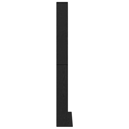 Mobile per CD Rovere Nero 101 x 23 x 177,5 cm Legno multistrato | homemem39