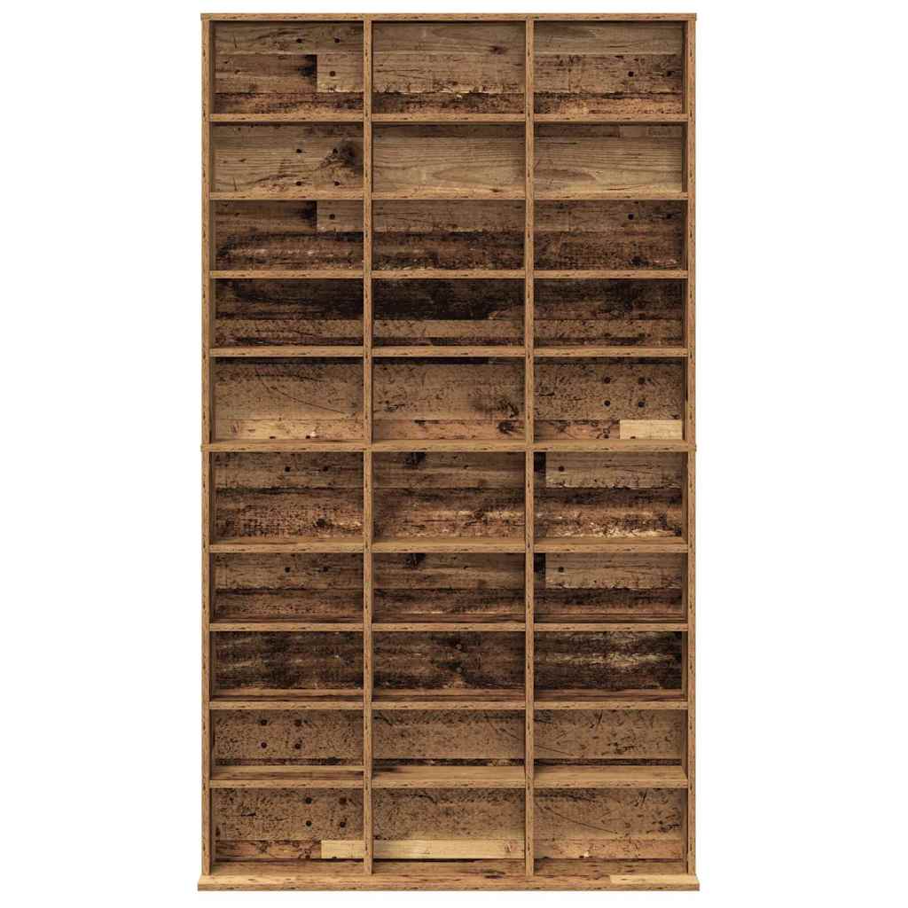 Mobile per CD con lo scaffale Legno vecchio 101 x 23 x 177,5 cm